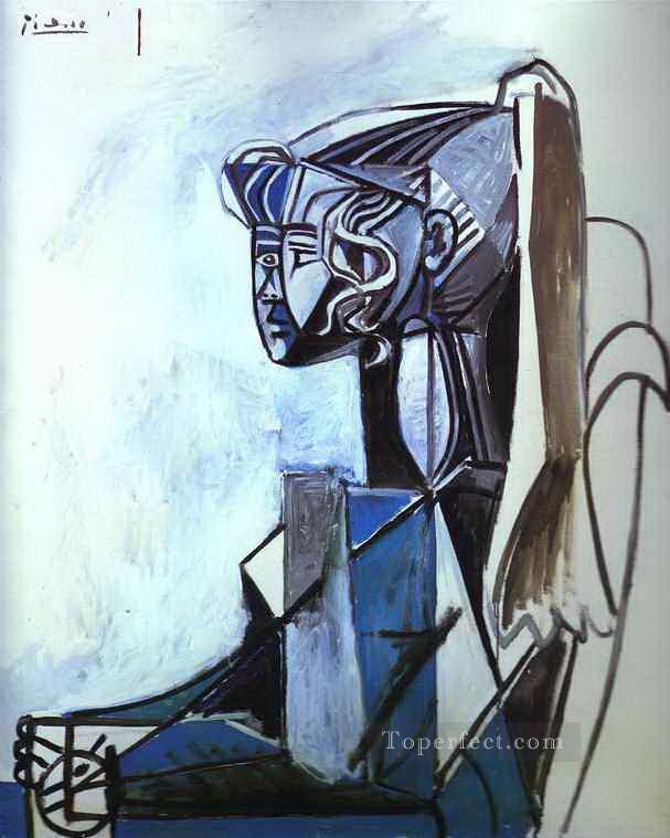 Portrait of Sylvette 1954 cubism Pablo Picasso Oil Paintings